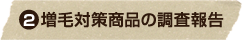 増毛対策商品の調査報告